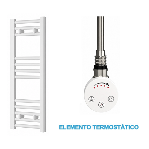 Radiador Toallero Eléctrico Blanco 300mm de Ancho · Precargado