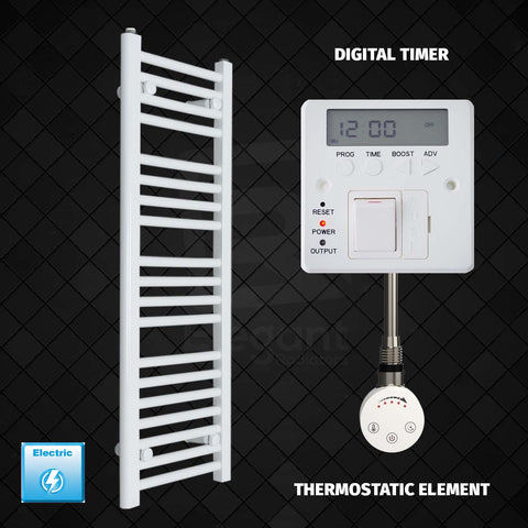 Radiador Toallero Eléctrico Blanco de 400 mm de Ancho
