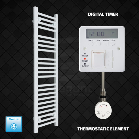 Radiador Toallero Eléctrico Blanco de 500 mm de Ancho