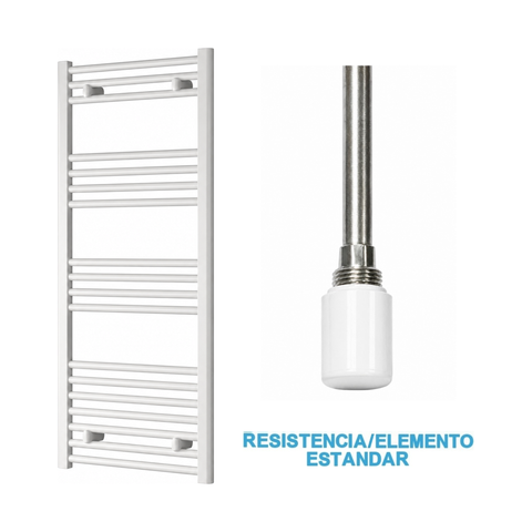 Radiador Toallero Eléctrico Blanco 500mm de Ancho · Precargado