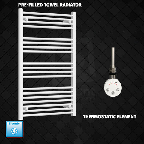 Radiador Toallero Eléctrico Blanco de 600 mm de Ancho