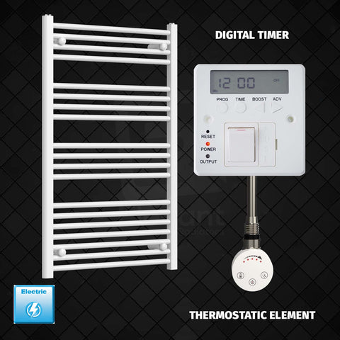 Radiador Toallero Eléctrico Blanco de 600 mm de Ancho