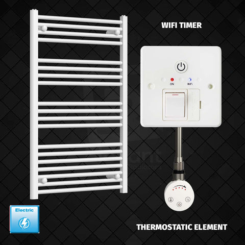 Radiador Toallero Eléctrico Blanco de 600 mm de Ancho