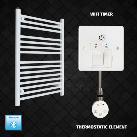 Radiador Toallero Eléctrico Blanco de 600 mm de Ancho