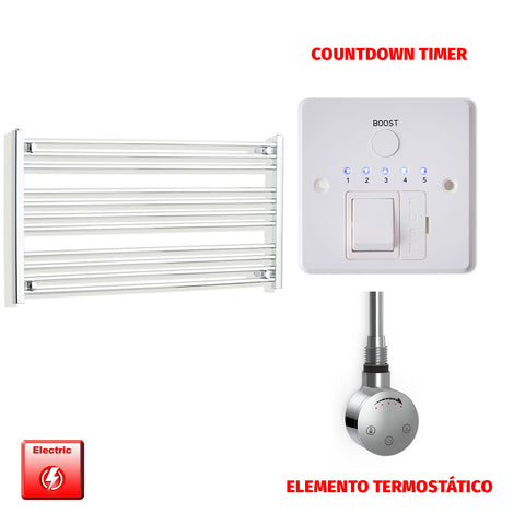 Radiador Toallero Eléctrico Cromado de 950 mm de Ancho