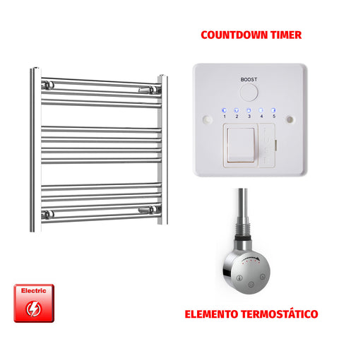 Radiador Toallero Eléctrico Cromado de 700 mm de Ancho