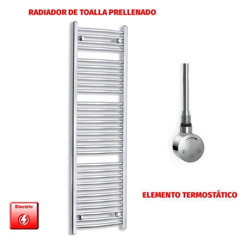 Radiador Toallero Eléctrico Cromado de 450 mm de Ancho