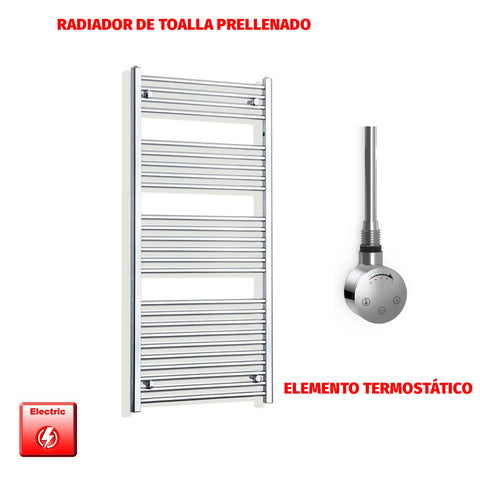 Radiador Toallero Eléctrico Cromado de 650 mm de Ancho