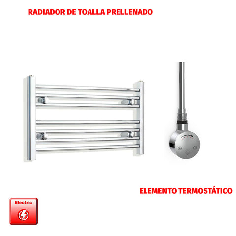 Radiador Toallero Eléctrico Cromado de 700 mm de Ancho