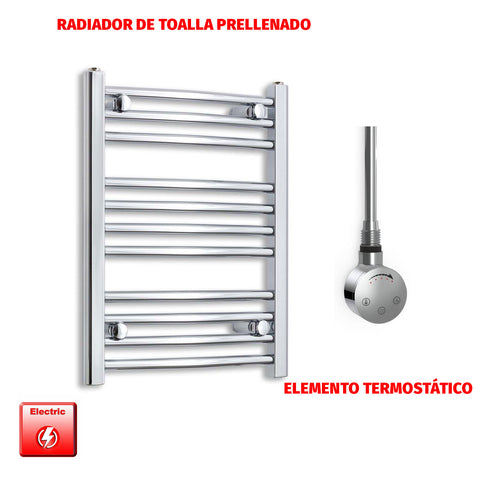 Radiador Toallero Eléctrico Cromado de 450 mm de Ancho