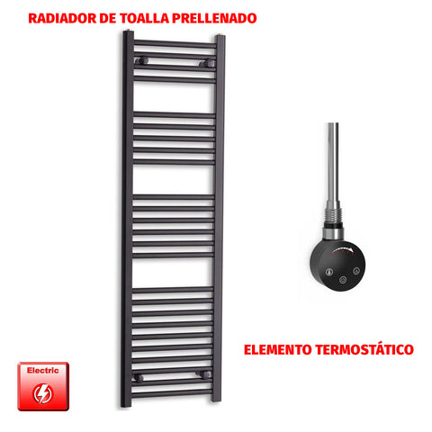 Radiador Toallero Eléctrico Negro 450mm Ancho - Precargado