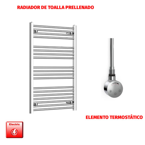 Radiador Toallero Eléctrico Cromado de 700 mm de Ancho