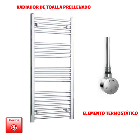 Radiador Toallero Eléctrico Cromado de 450 mm de Ancho