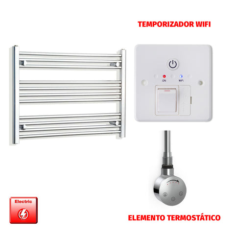 Radiador Toallero Eléctrico Cromado de 1300 mm de Ancho