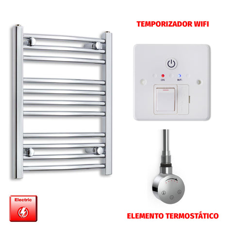 Radiador Toallero Eléctrico Cromado de 450 mm de Ancho