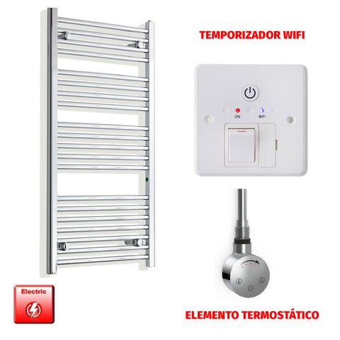 Radiador Toallero Eléctrico Cromado de 550 mm de Ancho