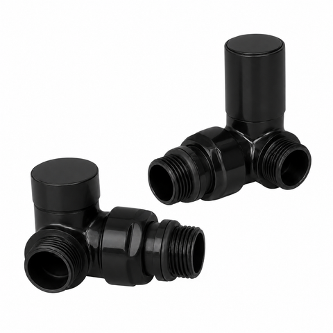 Radiador Toallero Negro 300mm de Ancho Calefacción Central
