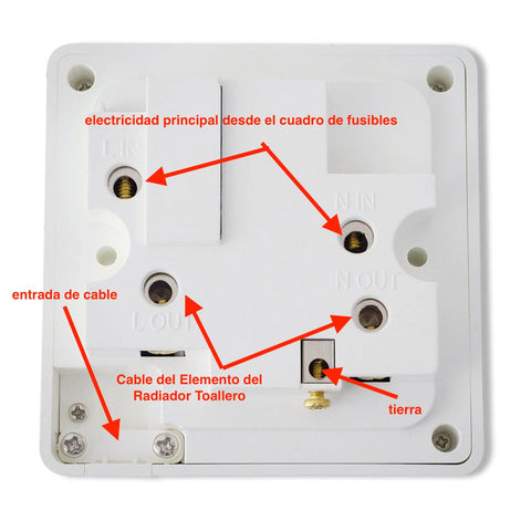 Controlador Pared con Temporizador y Interruptor