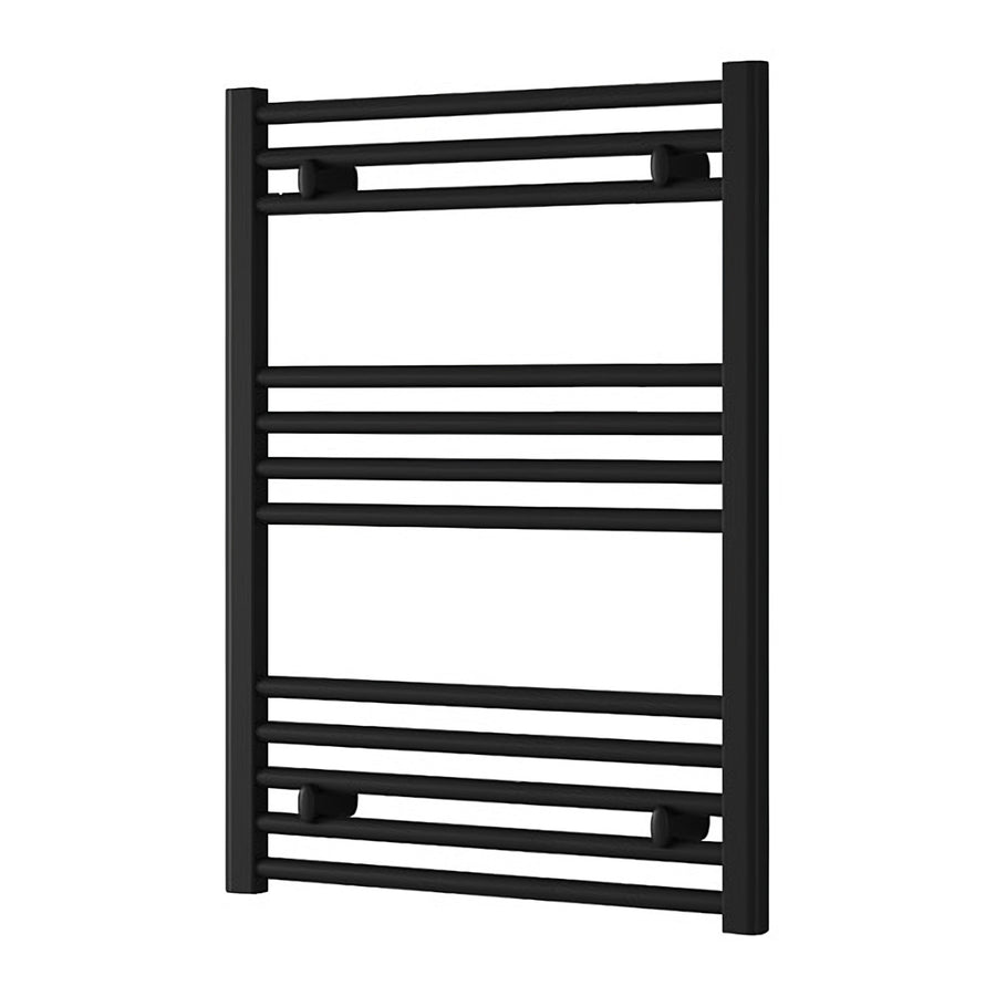 Radiador toallero eléctrico negro de 600 x 800 mm
