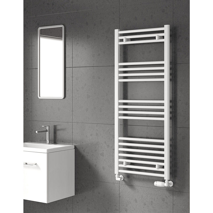 Radiador toallero eléctrico blanco de 500 x 1200 mm