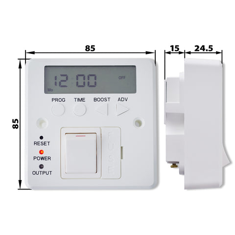 Controlador de Pared con Temporizador Digital de Interruptor Termofusible 3