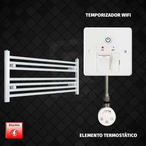 Radiador Toallero Eléctrico Blanco de 1000 mm de Ancho