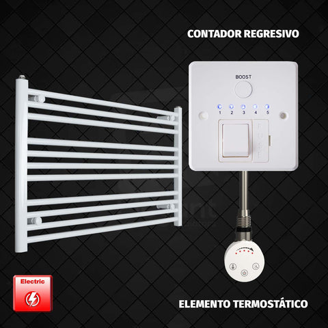 Radiador Toallero Eléctrico Blanco de 1000 mm de Ancho