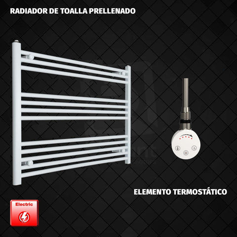 Radiador Toallero Eléctrico Blanco de 1000 mm de Ancho