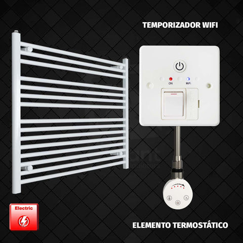 Radiador Toallero Eléctrico Blanco de 1000 mm de Ancho