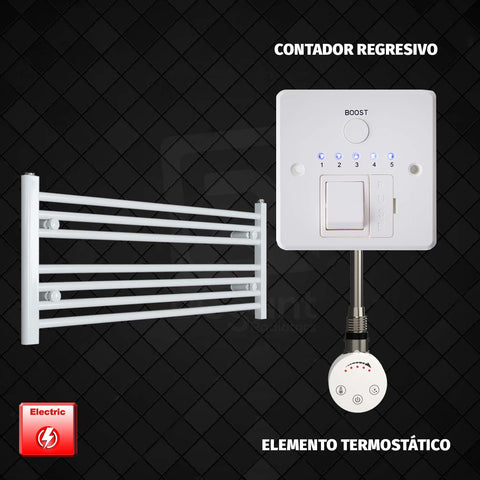 Radiador Toallero Eléctrico Blanco de 1100 mm de Ancho