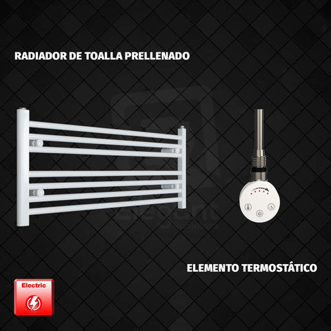 Radiador Toallero Eléctrico Blanco de 1300 mm de Ancho