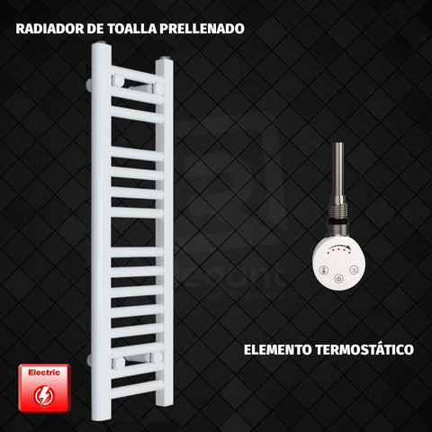 Radiador Toallero Eléctrico Blanco de 200 mm de Ancho