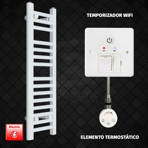 Radiador Toallero Eléctrico Blanco de 200 mm de Ancho