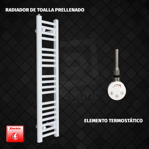 Radiador Toallero Eléctrico Blanco de 250 mm de Ancho