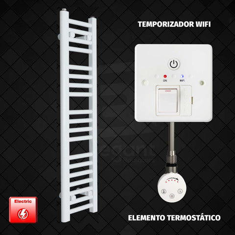 Radiador Toallero Eléctrico Blanco de 250 mm de Ancho