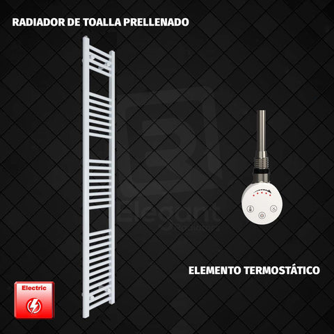 Radiador Toallero Eléctrico Blanco de 250 mm de Ancho