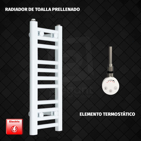 Radiador Toallero Eléctrico Blanco de 250 mm de Ancho