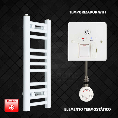 Radiador Toallero Eléctrico Blanco de 250 mm de Ancho