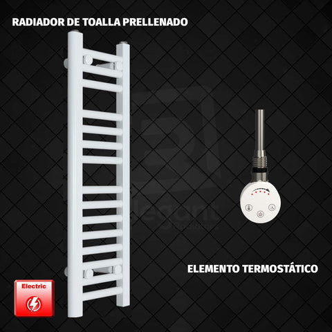 Radiador Toallero Eléctrico Blanco de 250 mm de Ancho