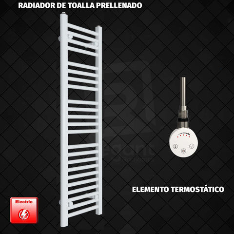 Radiador Toallero Eléctrico Blanco de 300 mm de Ancho