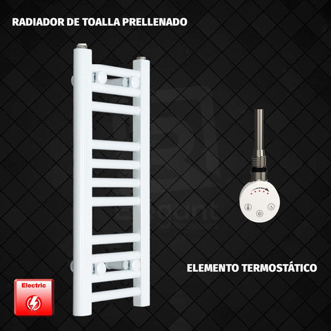 Radiador Toallero Eléctrico Blanco de 300 mm de Ancho