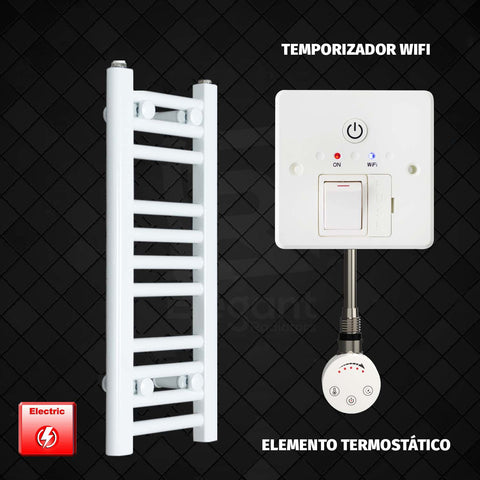 Radiador Toallero Eléctrico Blanco de 300 mm de Ancho