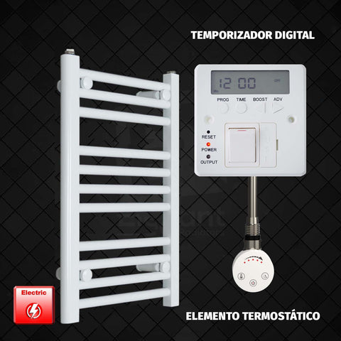 Radiador Toallero Eléctrico Blanco de 350 mm de Ancho