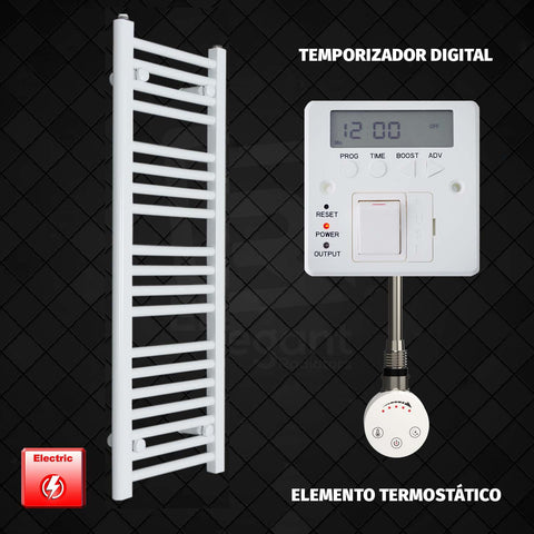 Radiador Toallero Eléctrico Blanco de 400 mm de Ancho