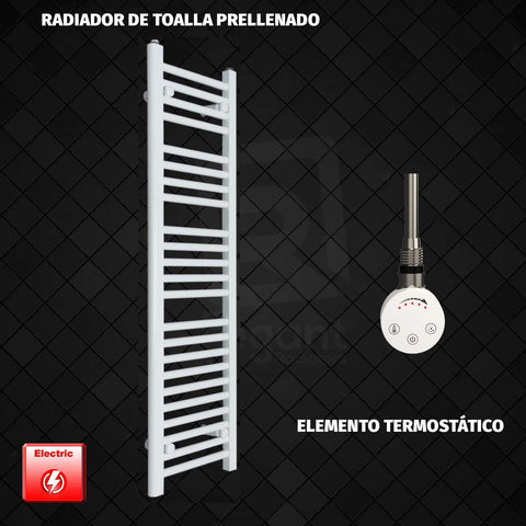 Radiador Toallero Eléctrico Blanco de 400 mm de Ancho