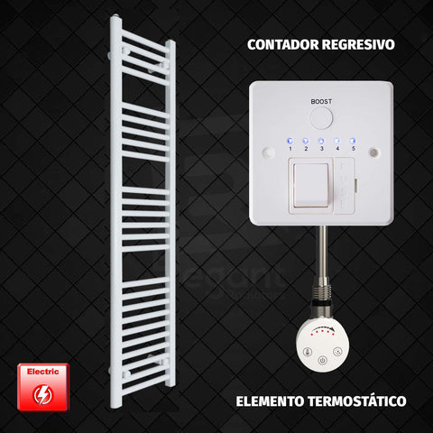 Radiador Toallero Eléctrico Blanco de 400 mm de Ancho