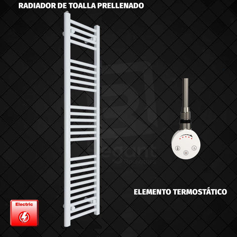 Radiador Toallero Eléctrico Blanco de 400 mm de Ancho