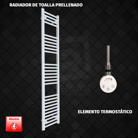 Radiador Toallero Eléctrico Blanco de 400 mm de Ancho