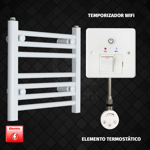 Radiador Toallero Eléctrico Blanco de 400 mm de Ancho