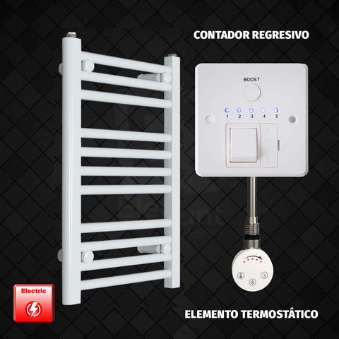 Radiador Toallero Eléctrico Blanco de 400 mm de Ancho